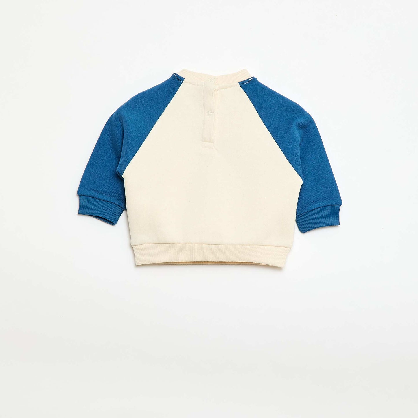Buzo de felpa con mangas raglán BEIGE