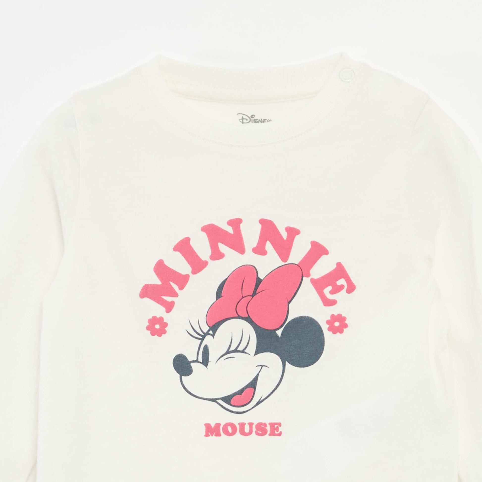 Camiseta estampada 'Minnie' de manga larga BLANCO