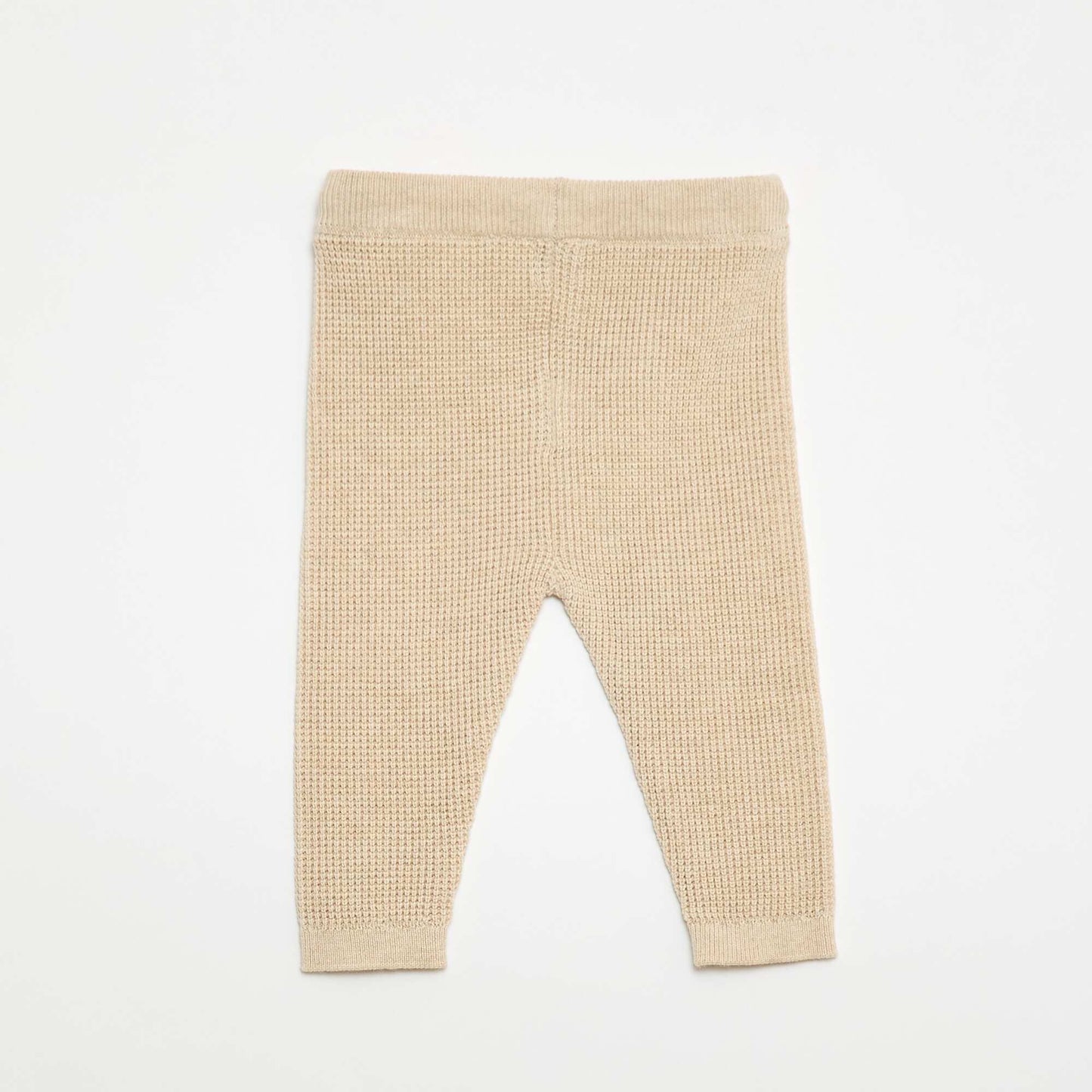 Conjunto chaleco cruzado + leggings de punto - 2 piezas BEIGE