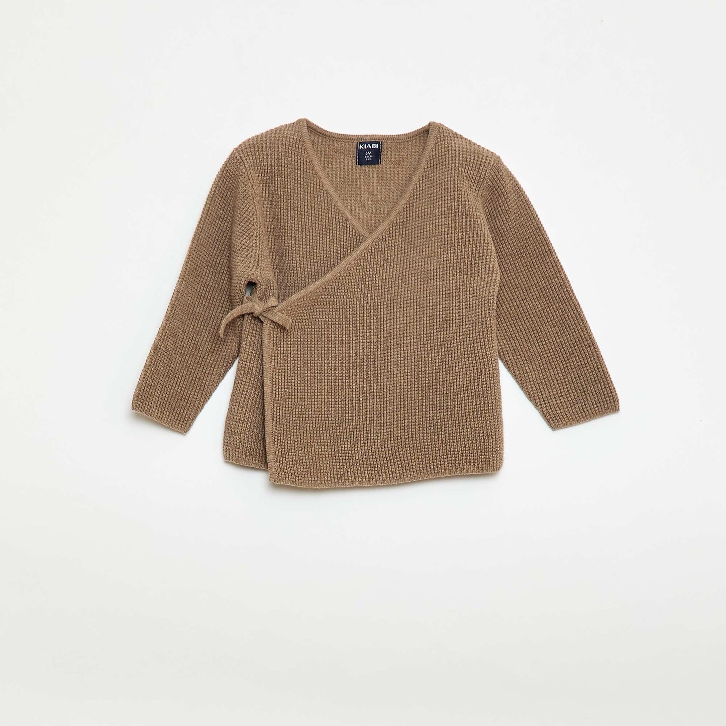 Conjunto chaleco cruzado + leggings de punto - 2 piezas BEIGE