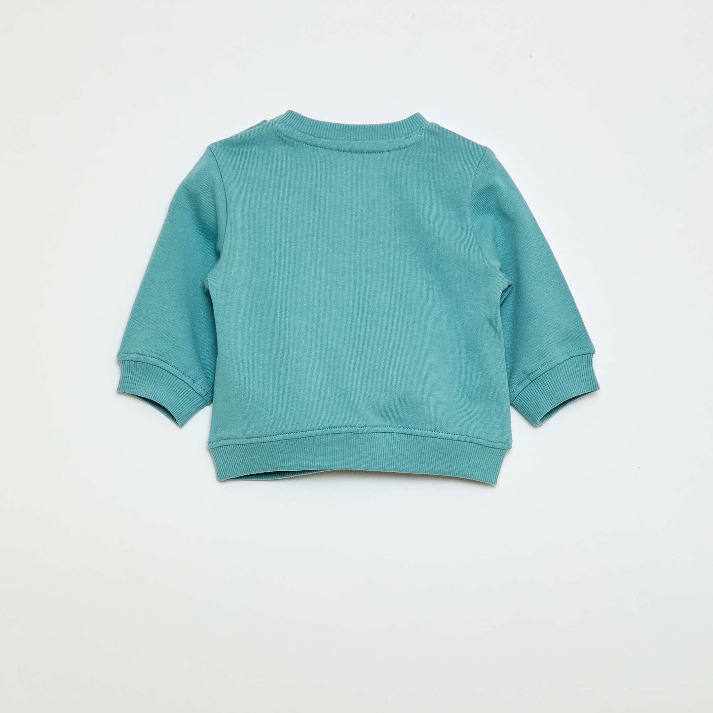 Buzo de felpa ligera estampada AZUL