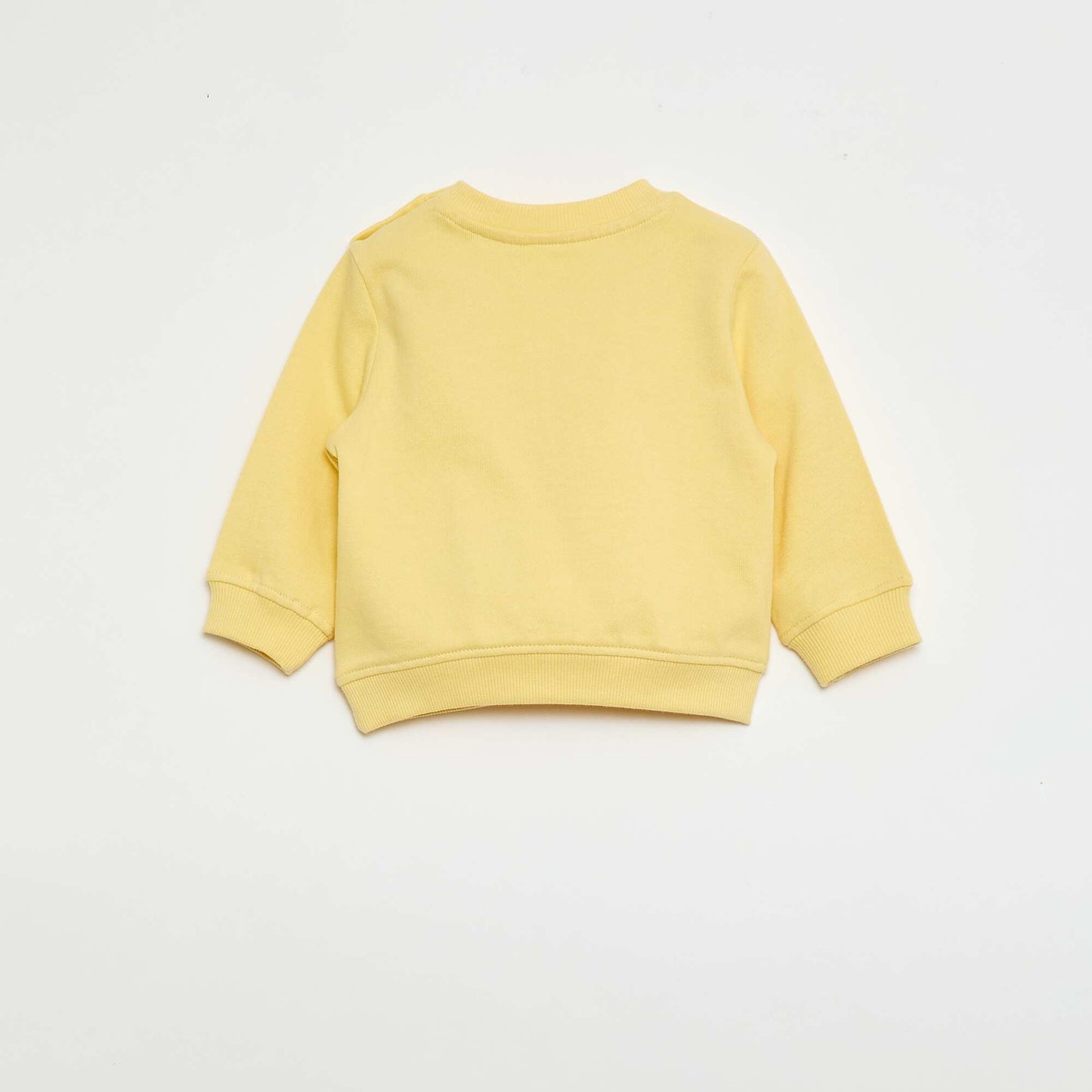 Buzo de felpa ligera estampada AMARILLO