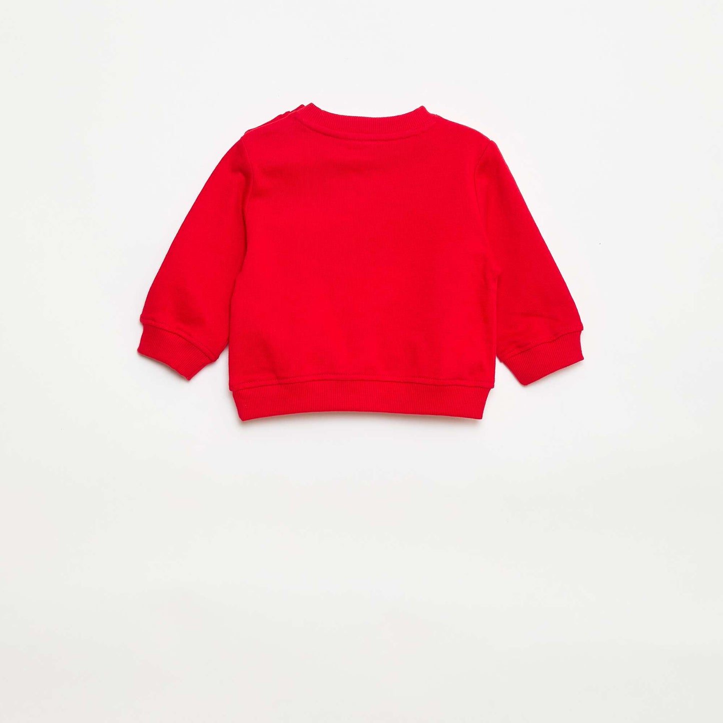 Buzo de felpa ligera estampada ROJO