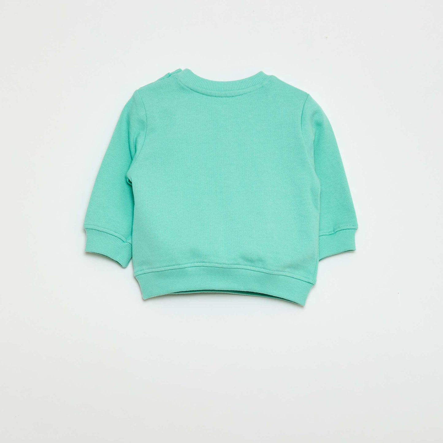 Buzo de felpa ligera estampada VERDE