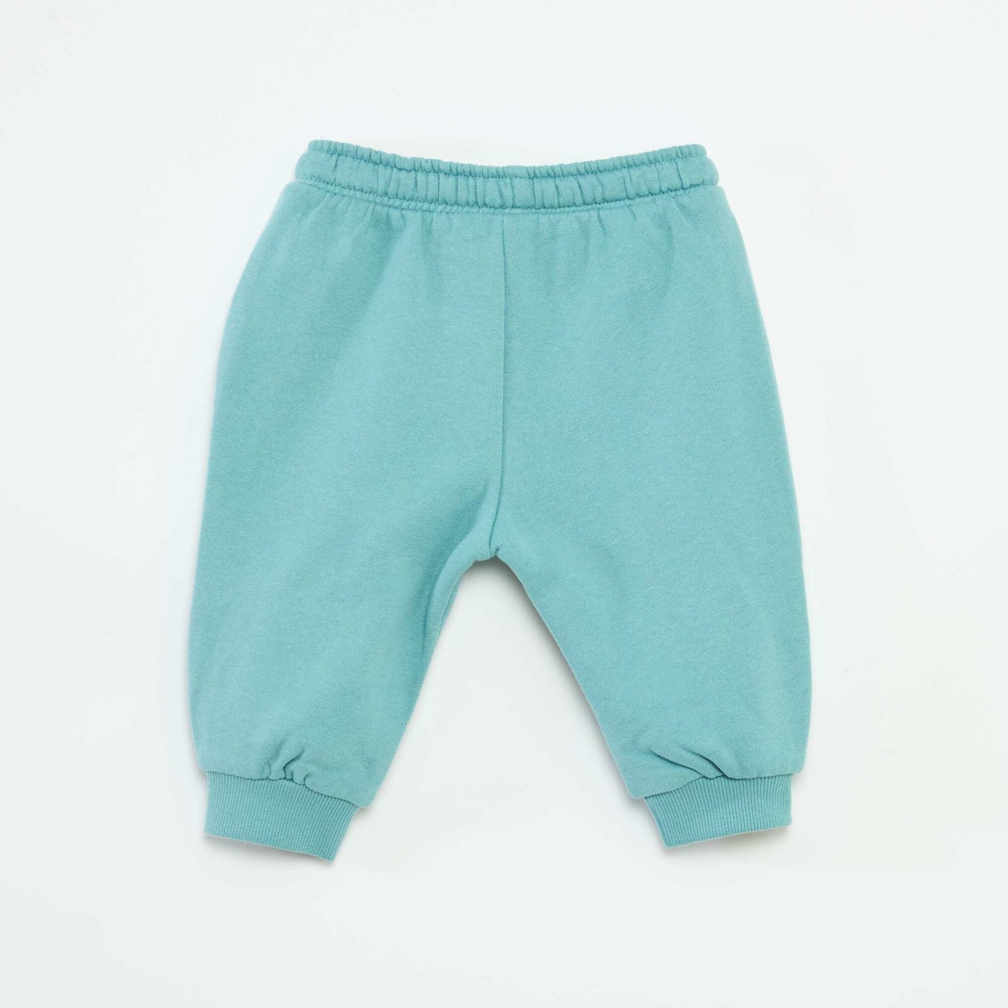 Pantalón de chándal de felpa con bolsillo canguro y orejas de fantasía AZUL