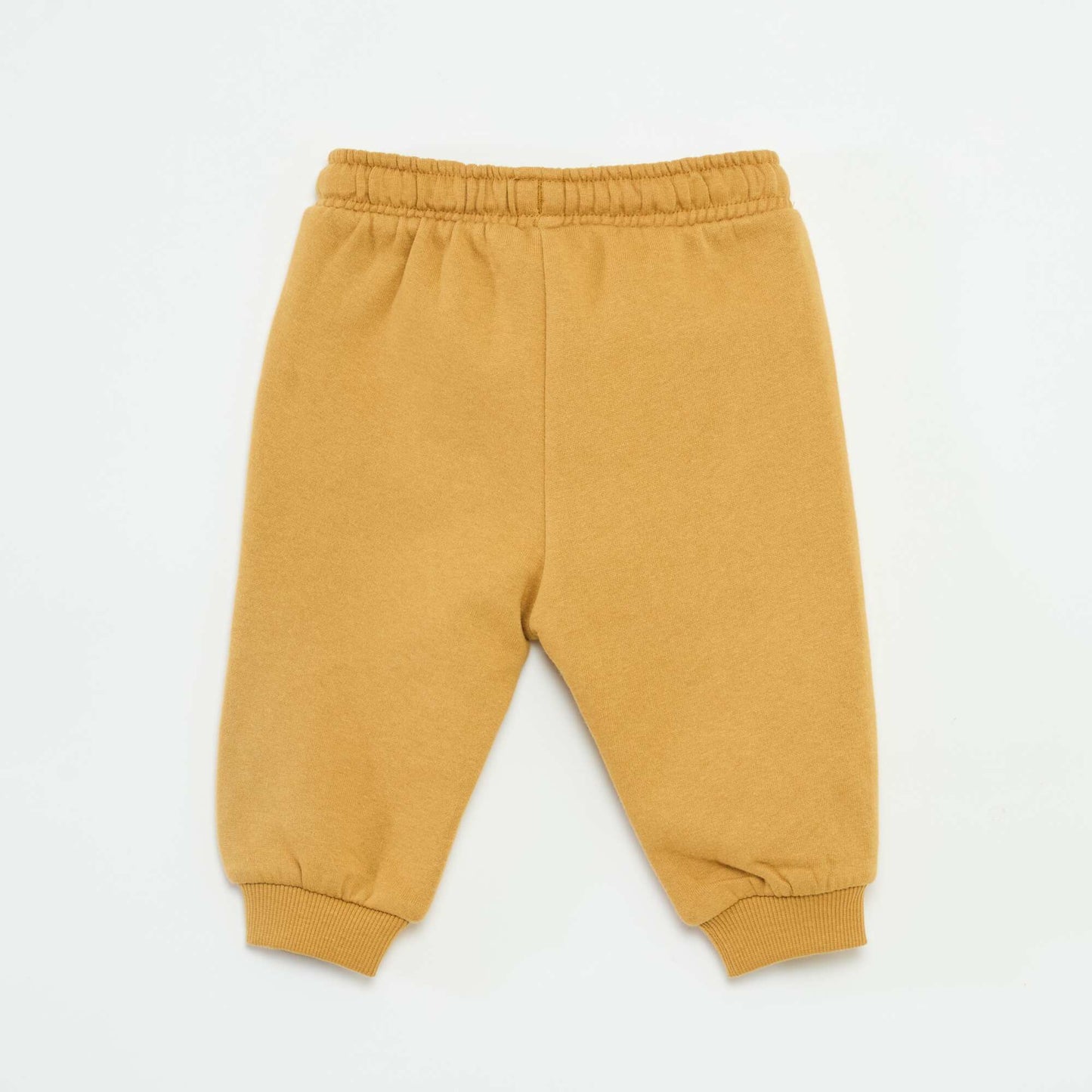 Pantalón de chándal de felpa con bolsillo tipo canguro y orejas fantasía BEIGE