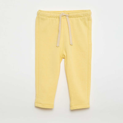 Pantalón jogging en felpa francesa AMARILLO