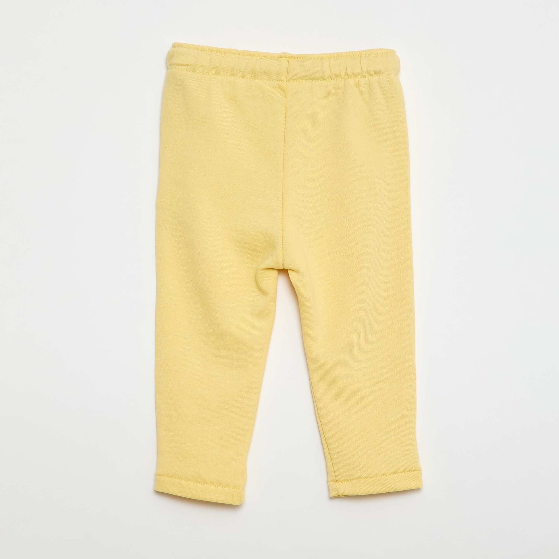 Pantalón jogging en felpa francesa AMARILLO