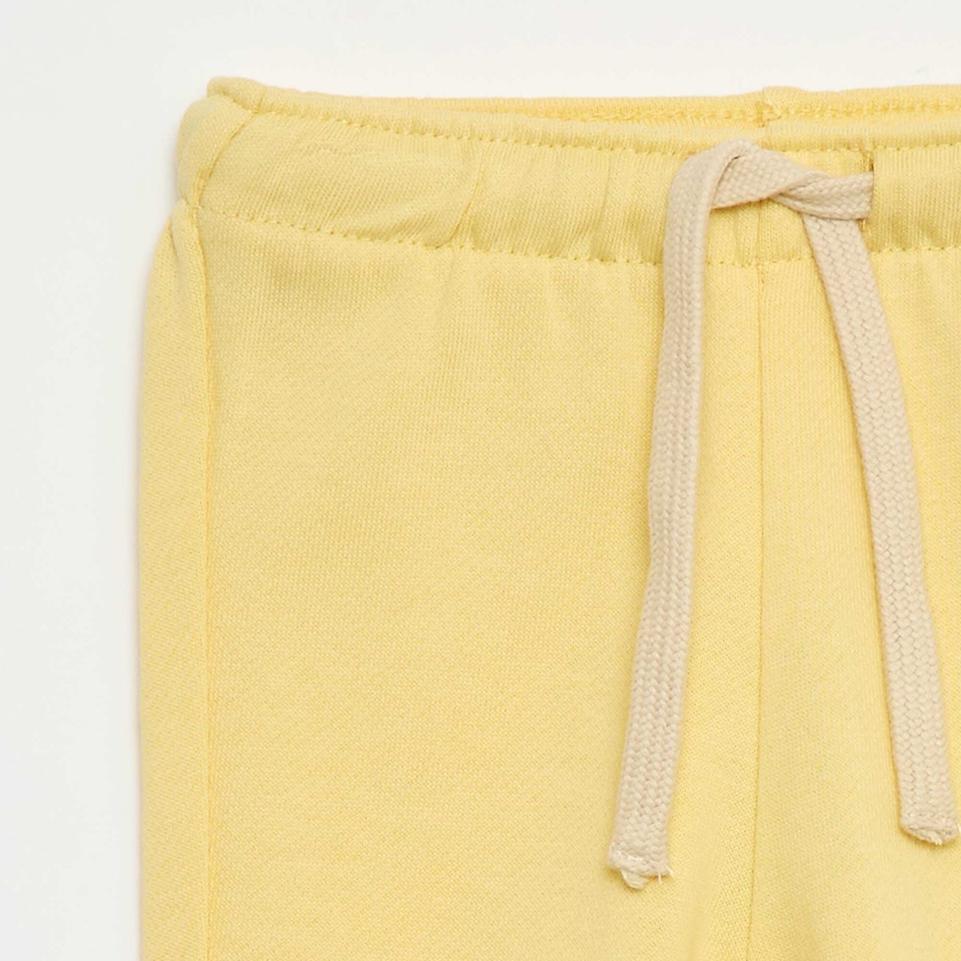 Pantalón jogging en felpa francesa AMARILLO