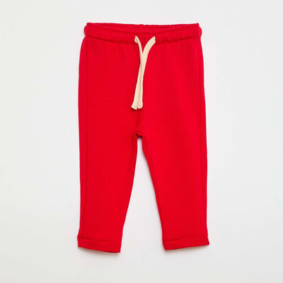 Pantalón de jogging en felpa francesa ROJO