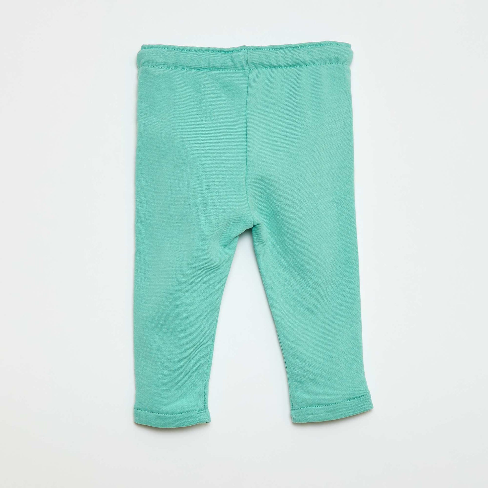 Pantalón de jogging en felpa francesa VERDE
