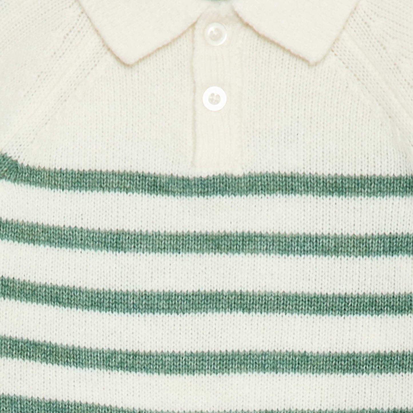 Sweater de punto a rayas BLANCO