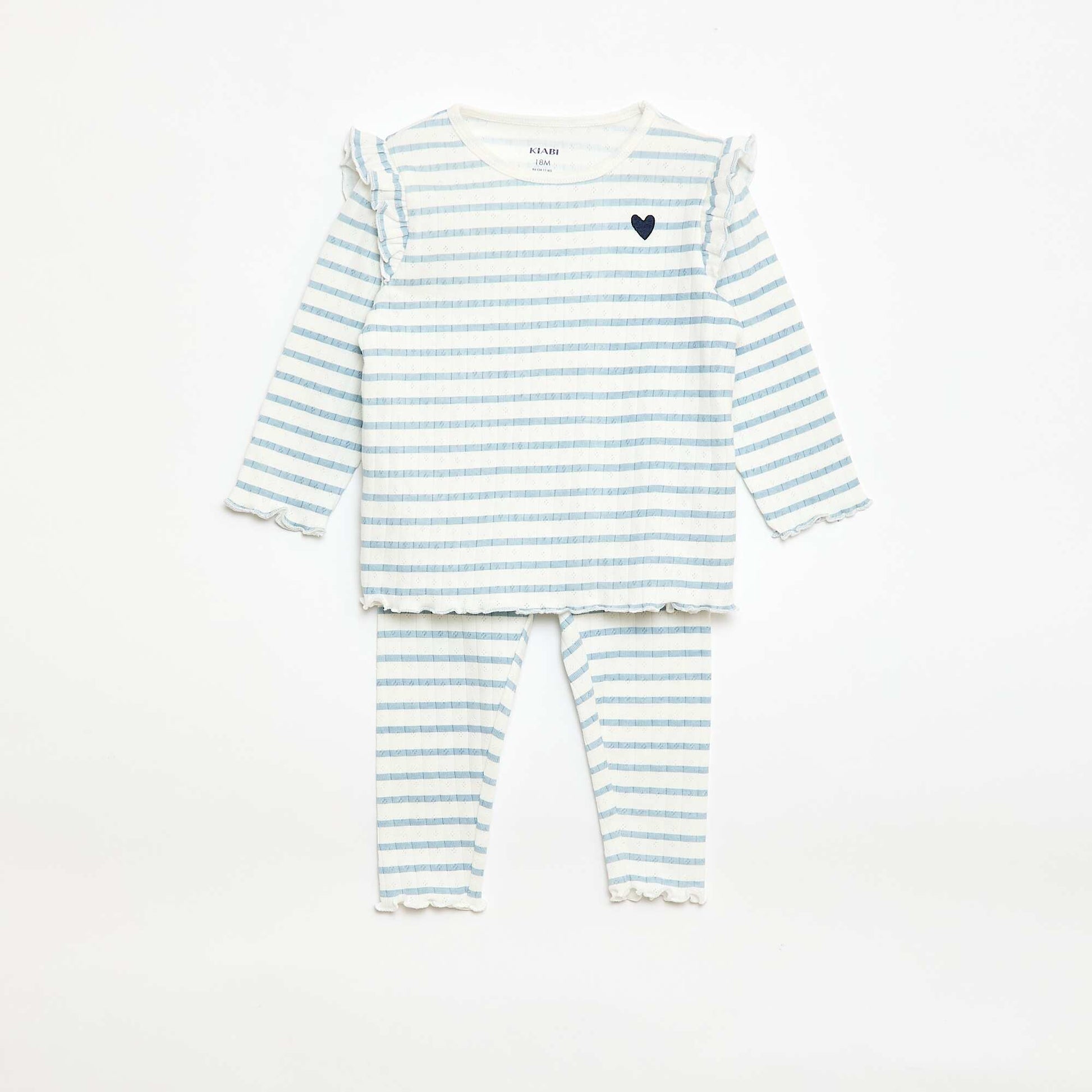 Conjunto de pijama de punto plumeti - 2 piezas BEIGE