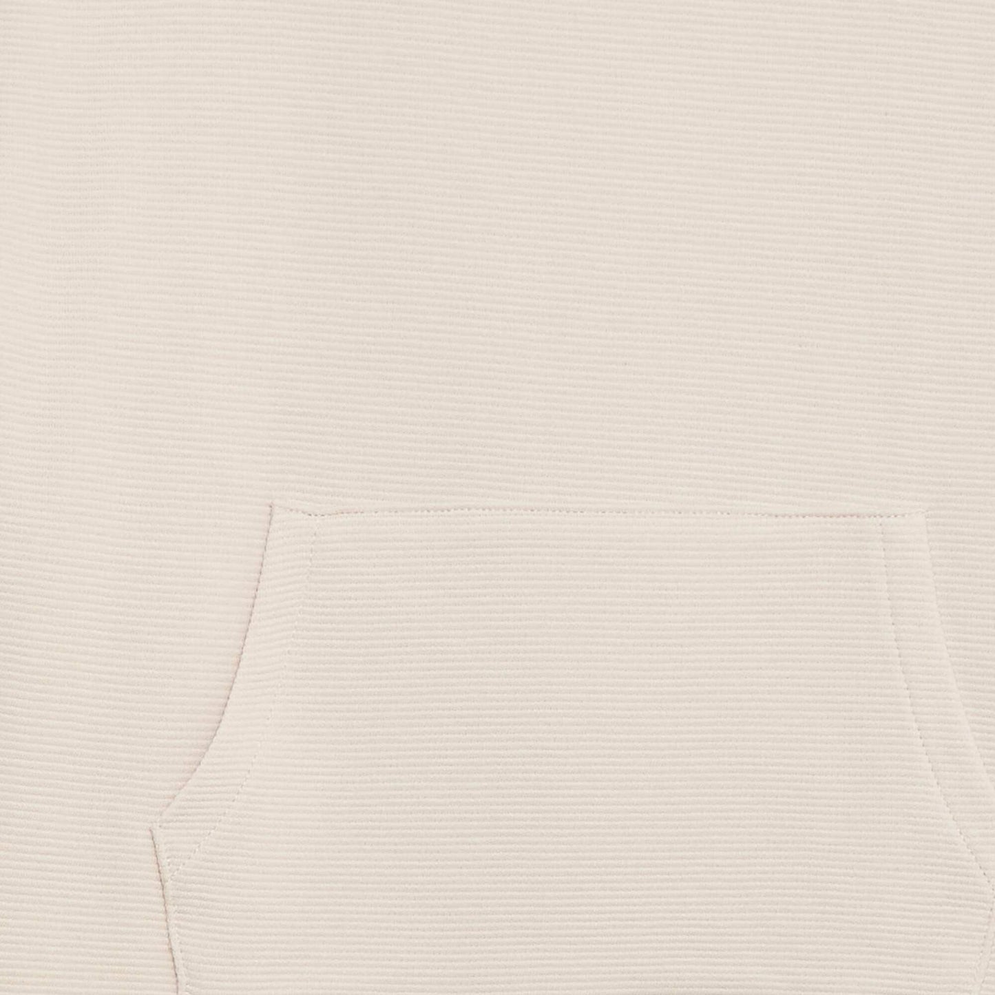 Camiseta con bolsillo canguro en malla otomana BLANCO
