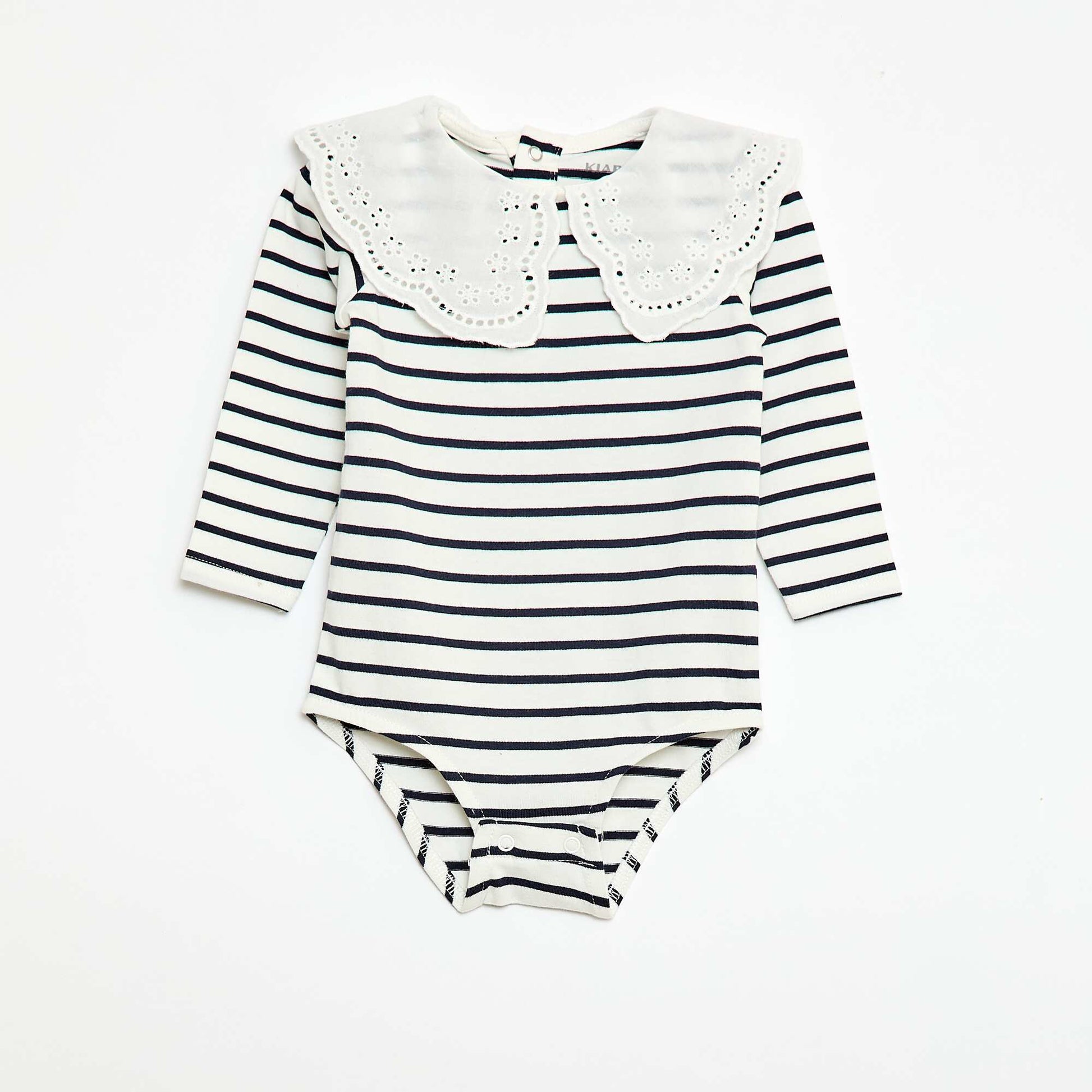 Body con cuello Claudine BLANCO