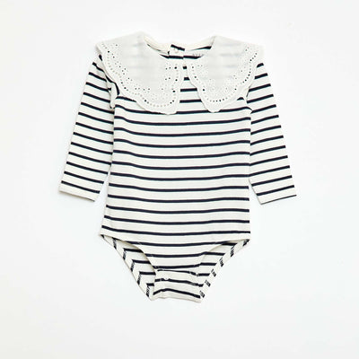 Body con cuello Claudine BLANCO