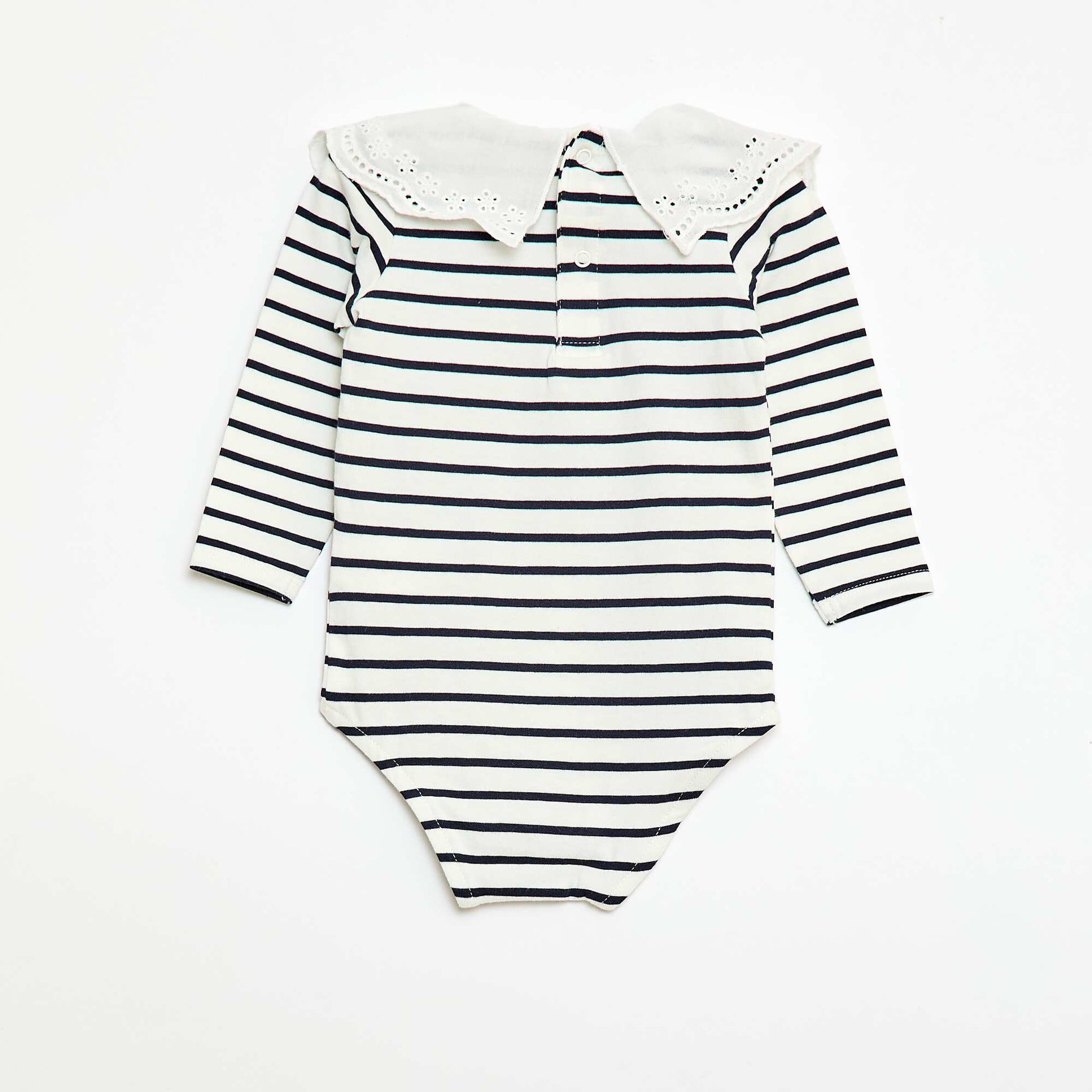 Body con cuello Claudine BLANCO