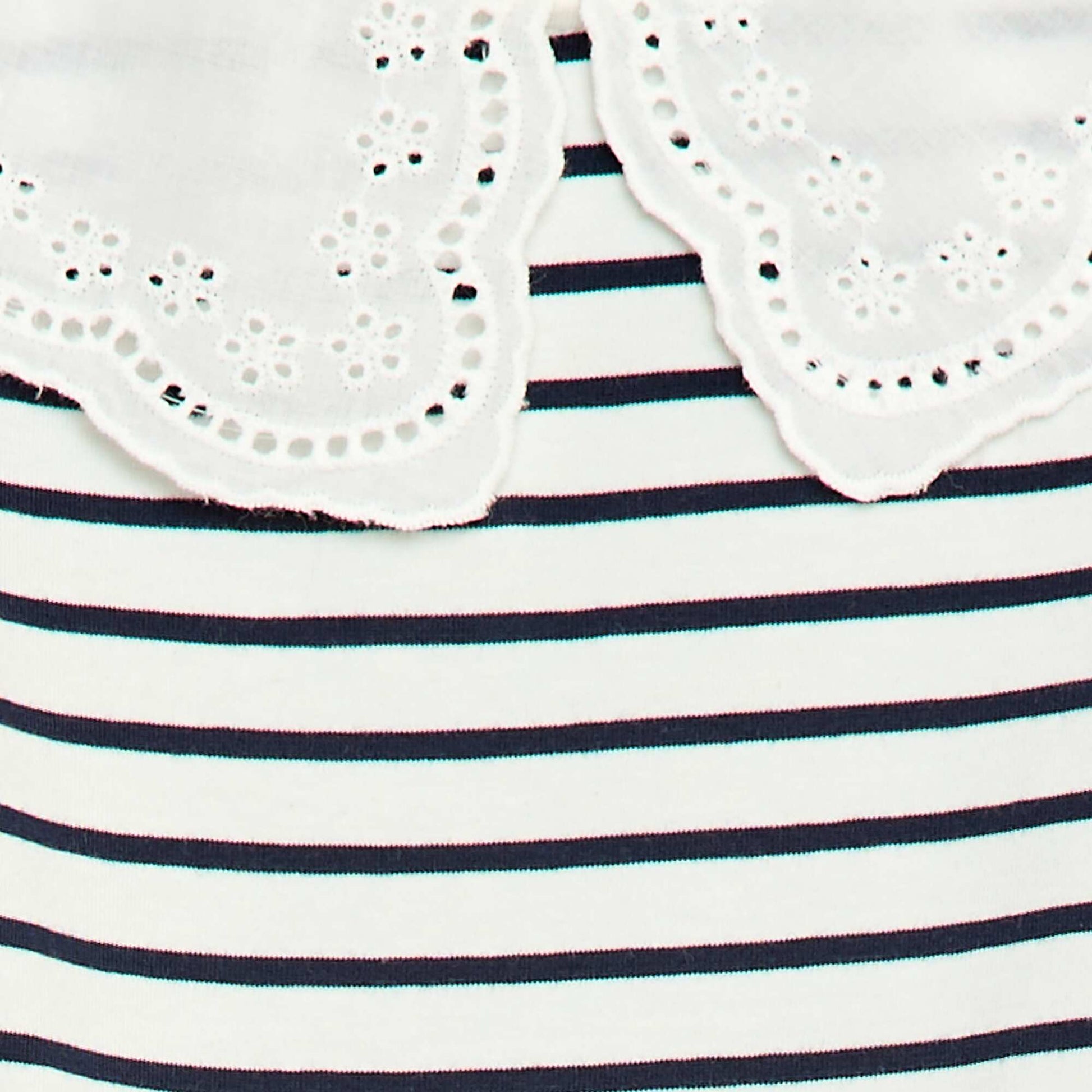 Body con cuello Claudine BLANCO