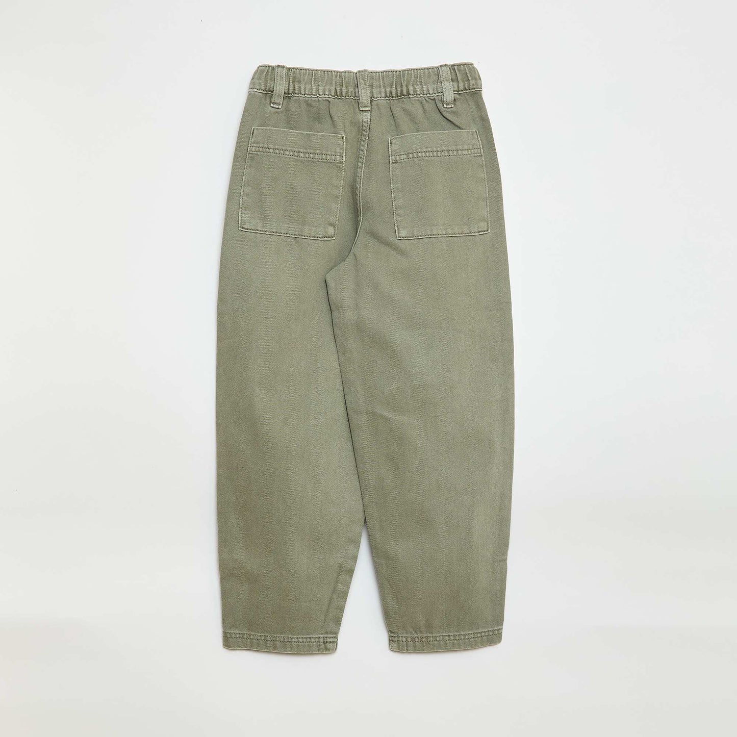 Pantalón jean / jean corte globo ancho VERDE