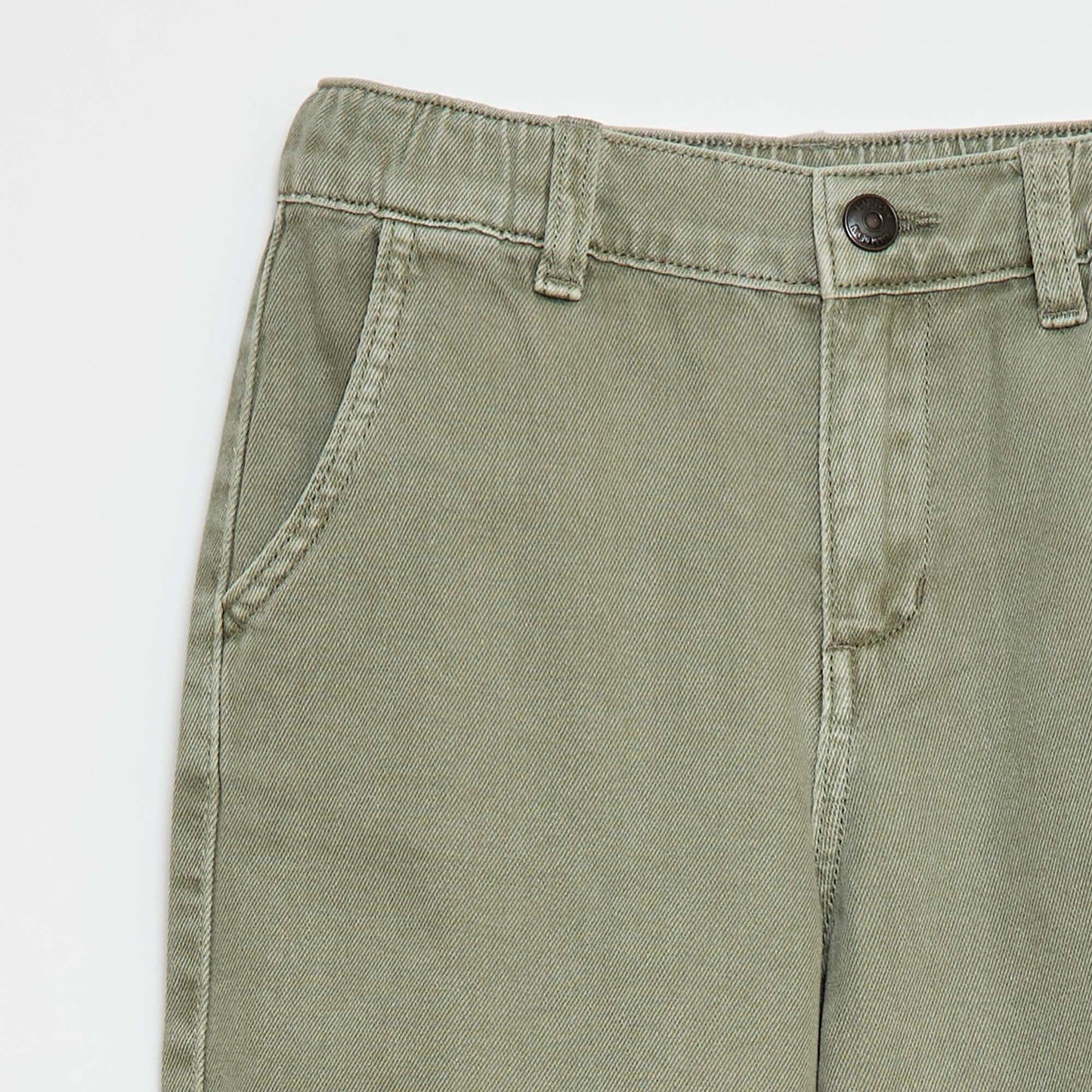 Pantalón jean / jean corte globo ancho VERDE