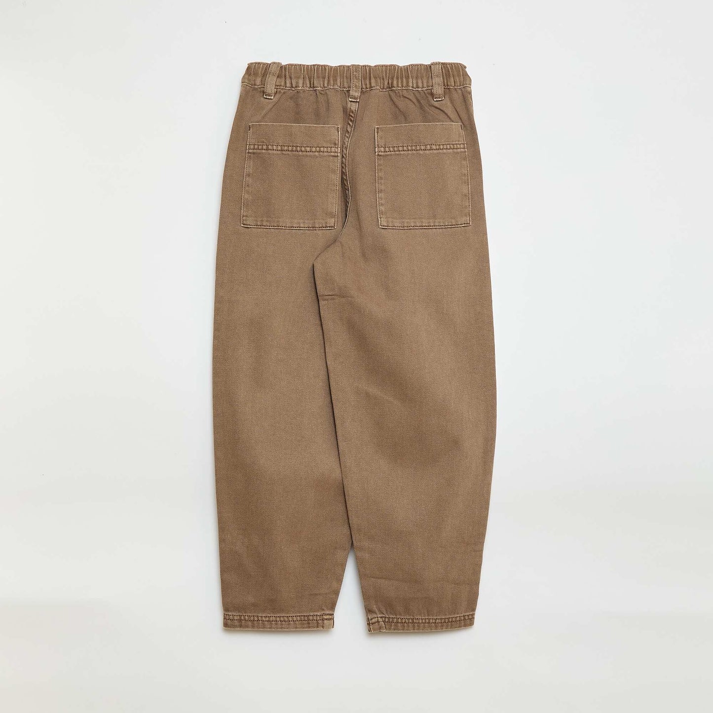 Pantalón jean / jean corte globo amplio BEIGE