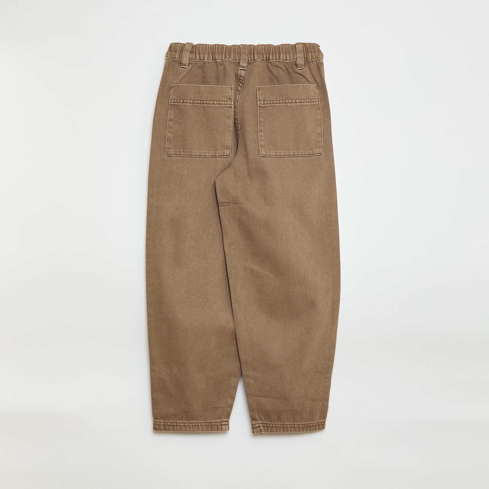 Pantalón jean / jean corte globo amplio BEIGE