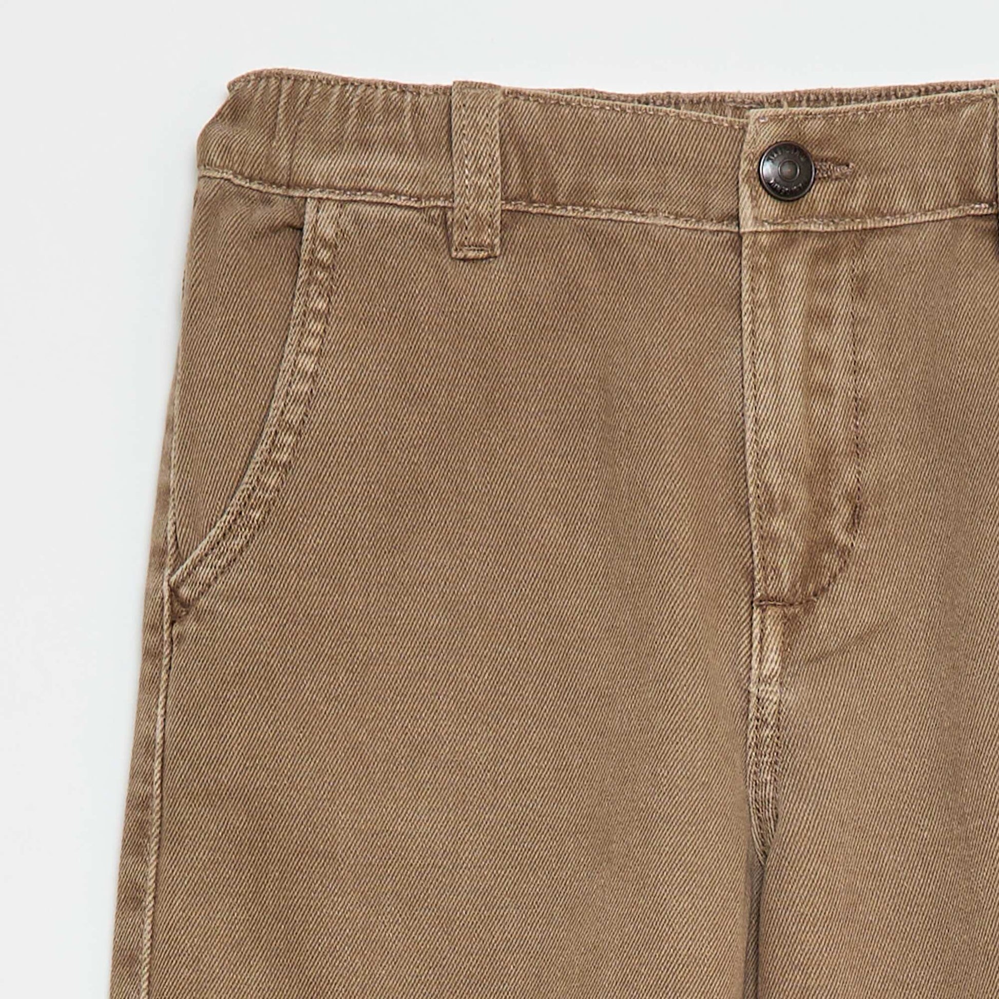 Pantalón jean / jean corte globo amplio BEIGE