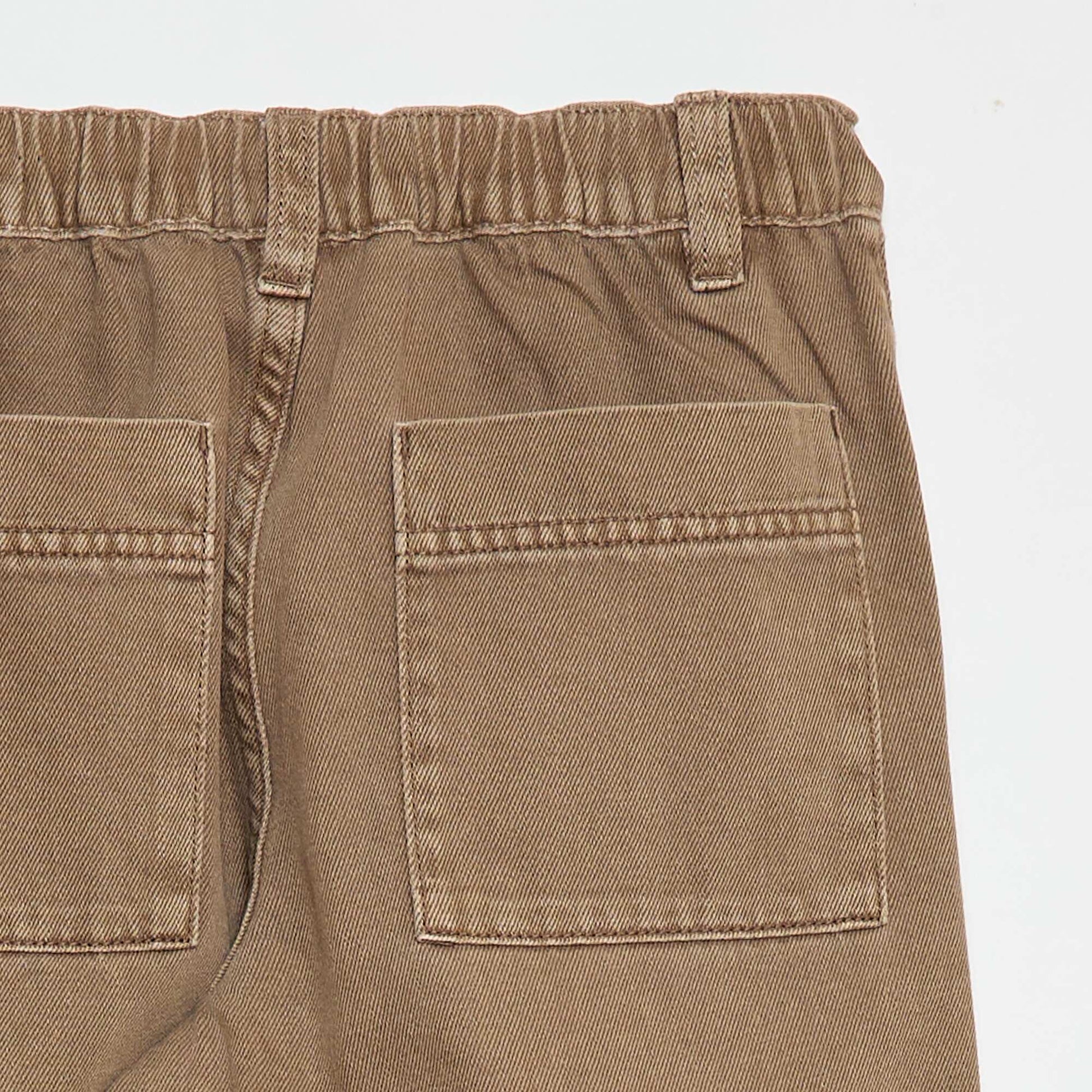 Pantalón jean / jean corte globo amplio BEIGE