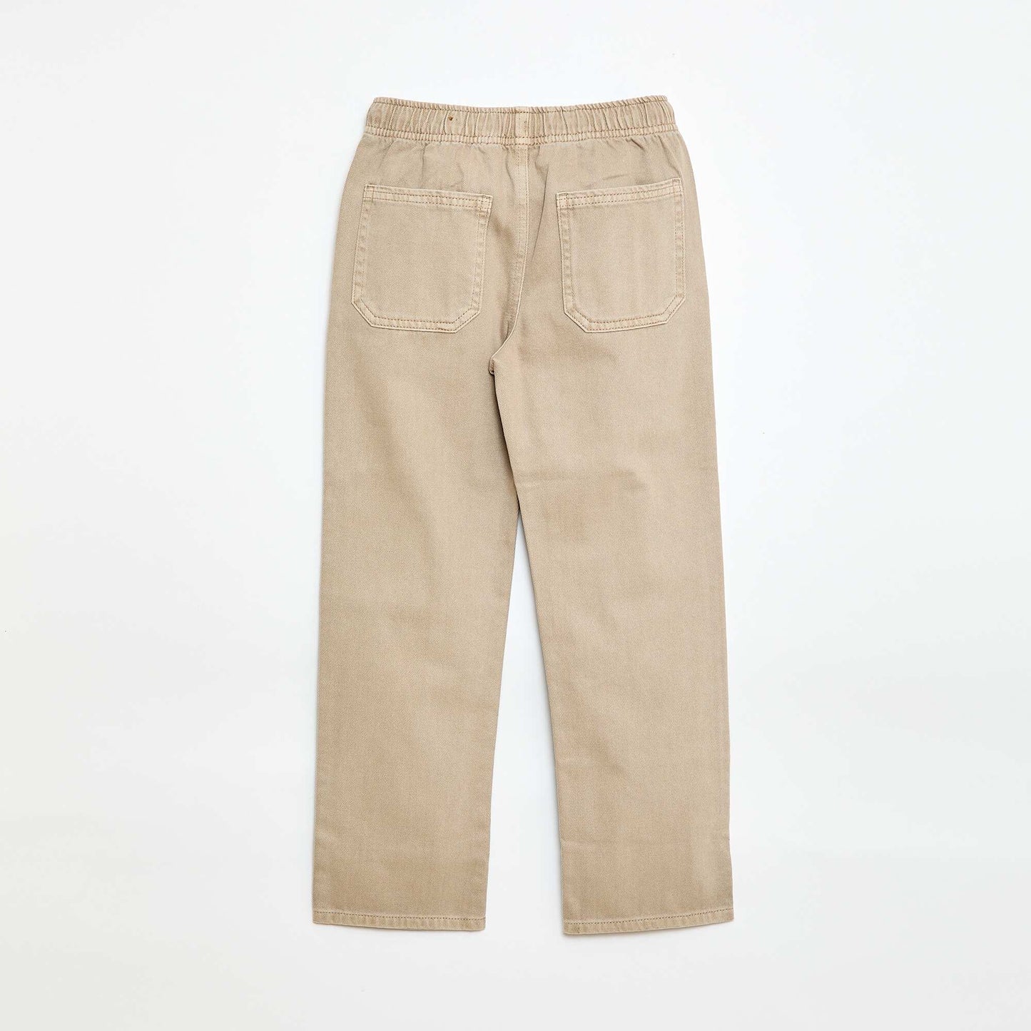 Jogger con cintura elástica y cordón ajustable BEIGE
