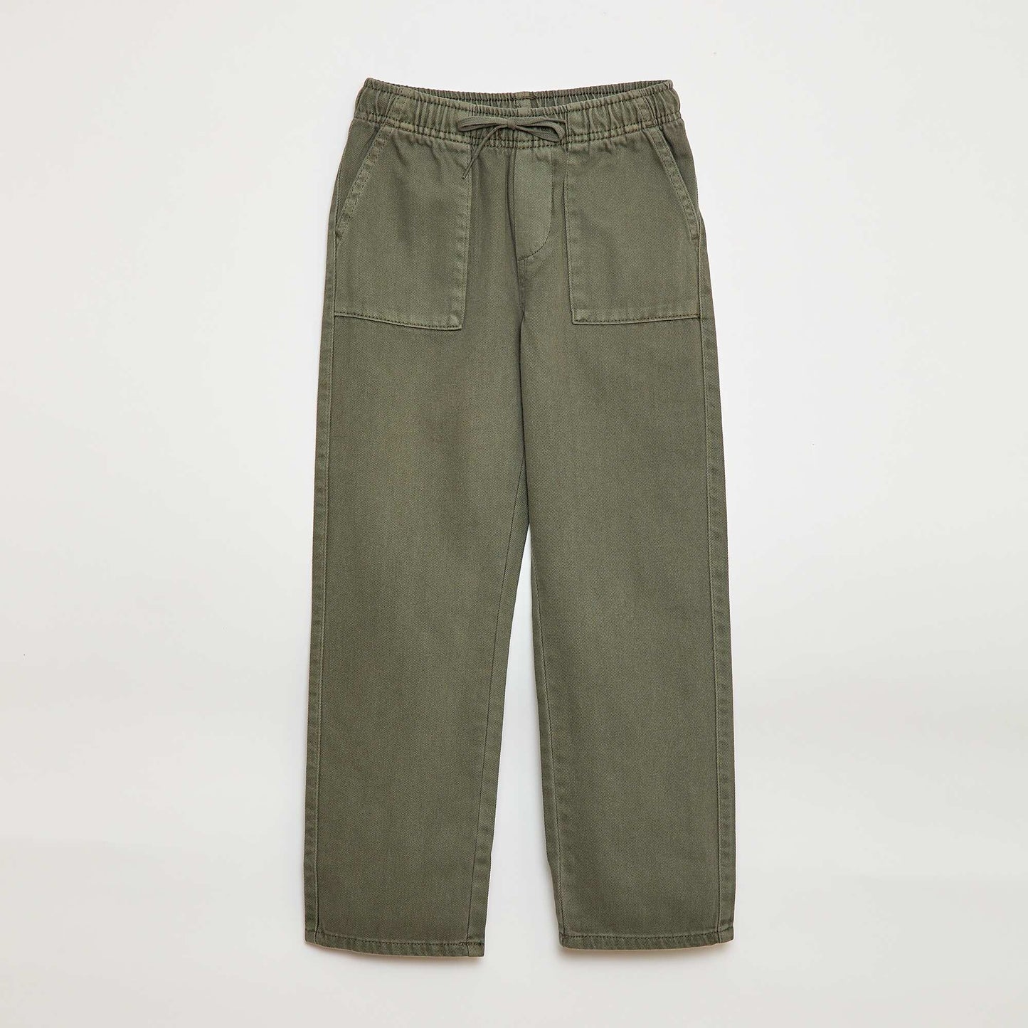 Jogger con cintura elástica y cordón ajustable VERDE