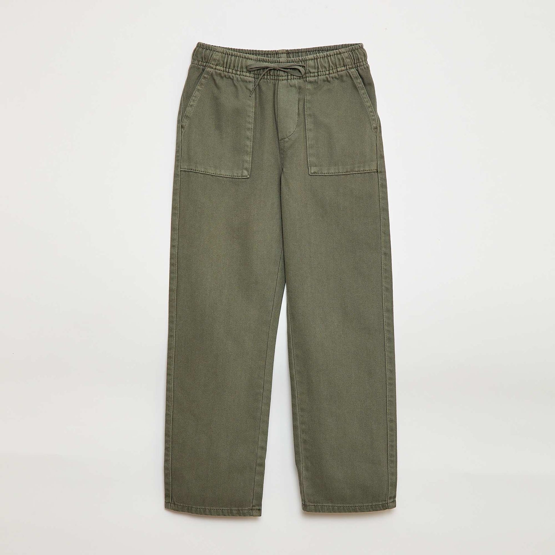 Jogger con cintura elástica y cordón ajustable VERDE