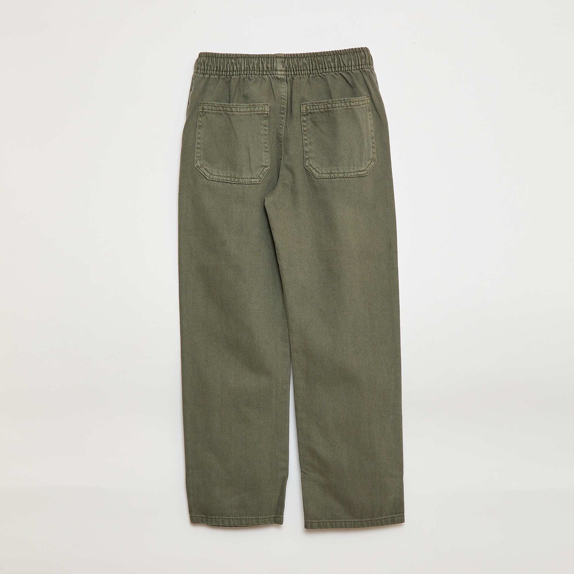 Jogger con cintura elástica y cordón ajustable VERDE