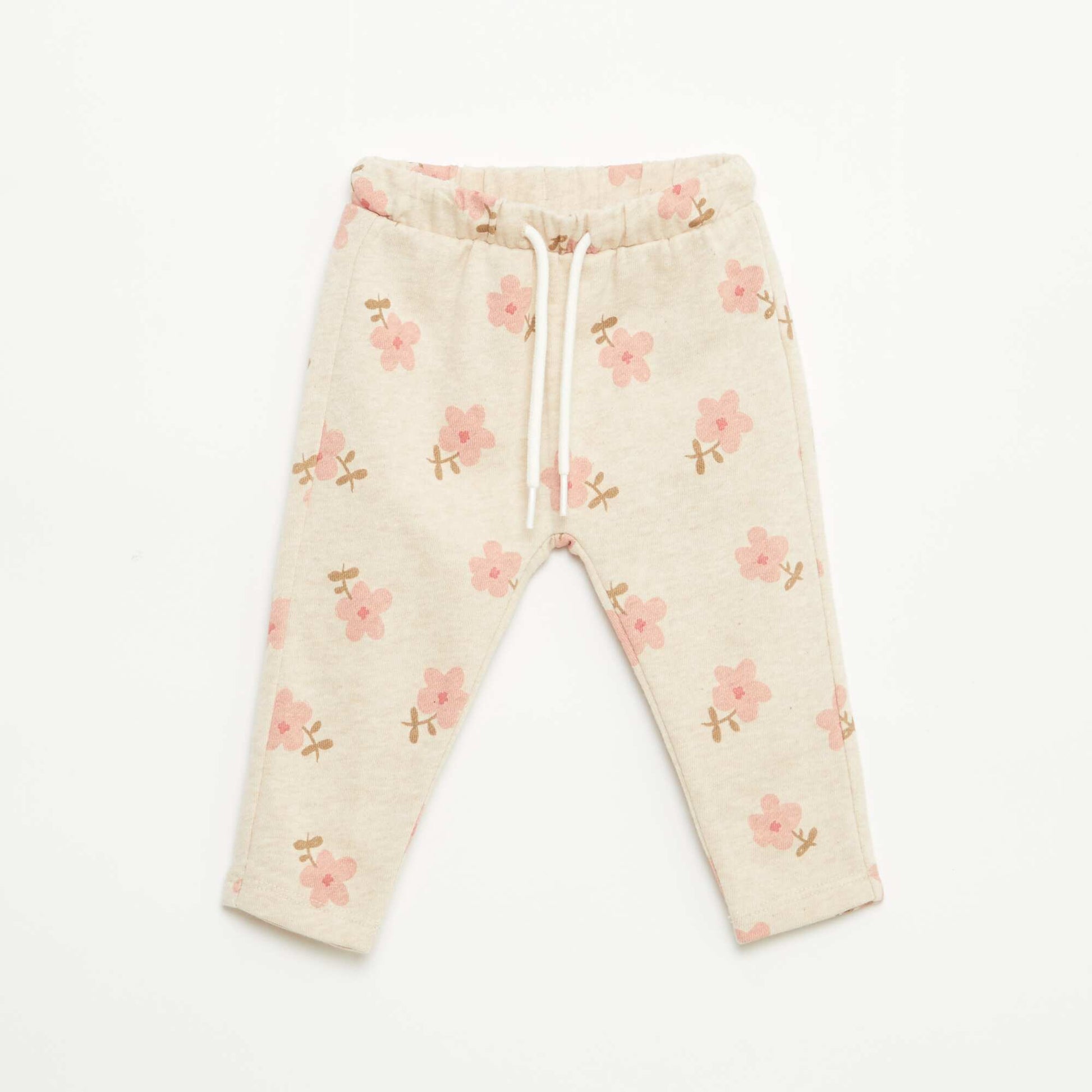 Pantalón de jogging en felpa ligera BEIGE