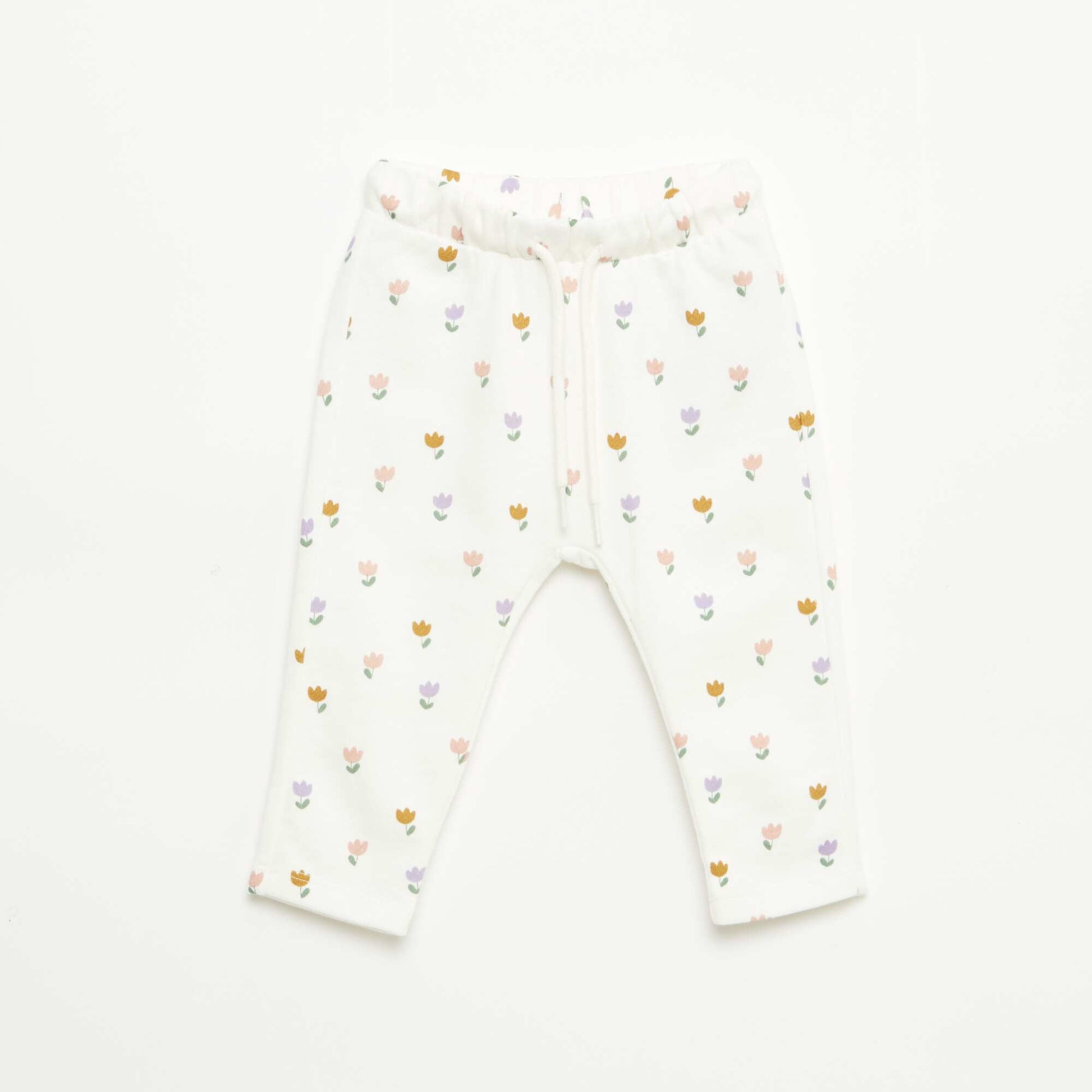 Pantalón de jogging en felpa ligera BLANCO