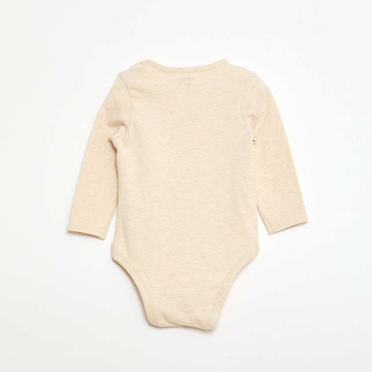 Body de manga larga - mixto BEIGE