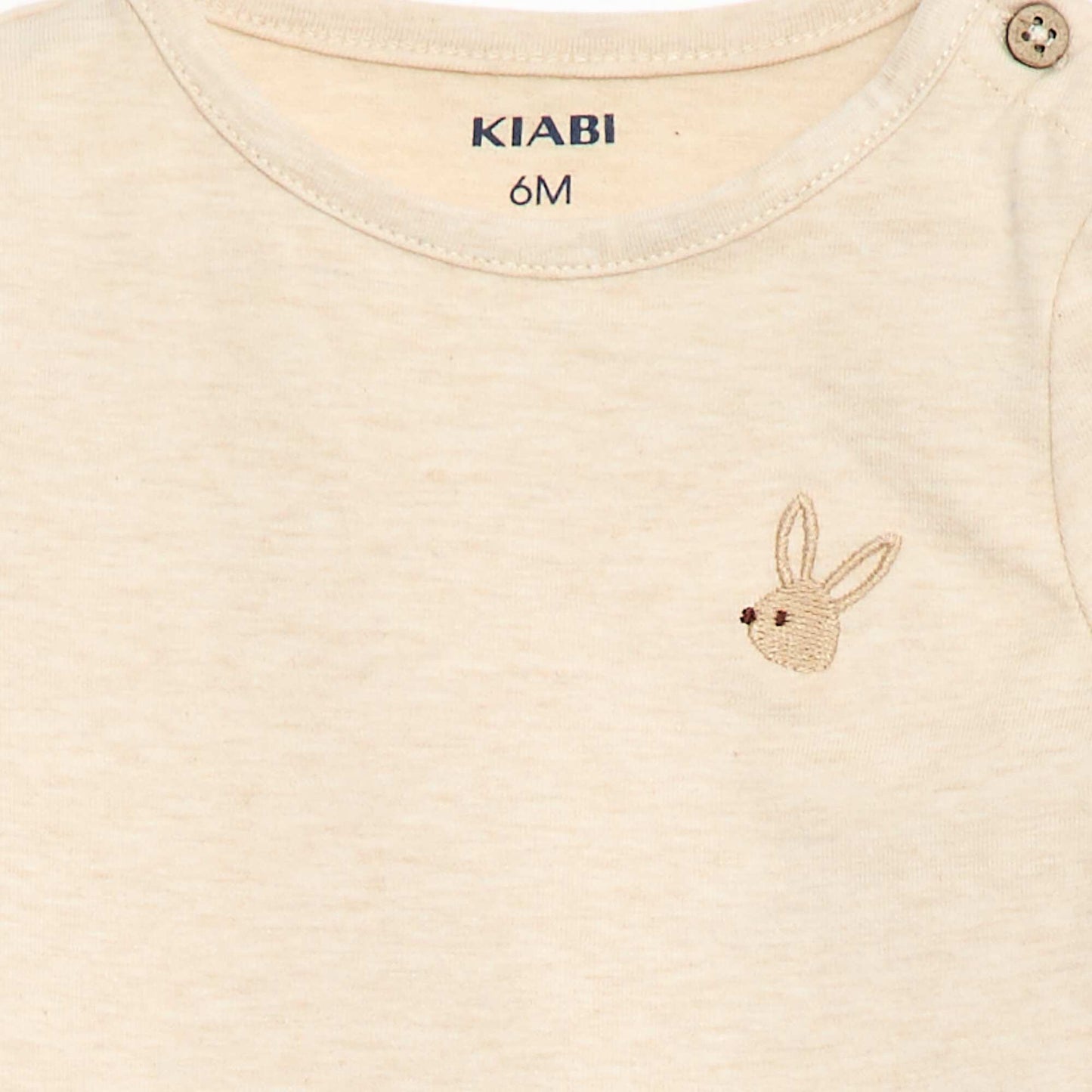 Body de manga larga - mixto BEIGE
