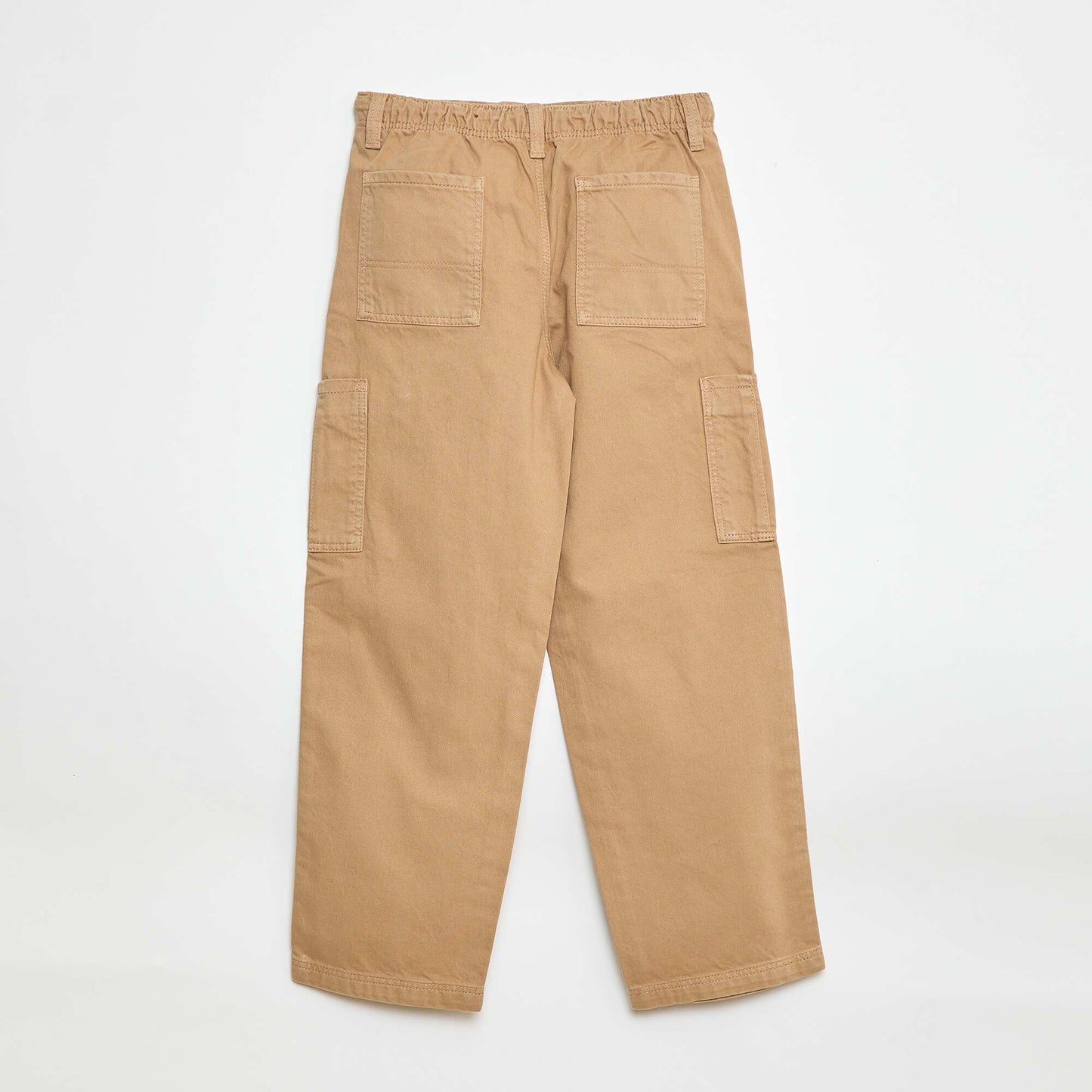 Pantalón multipoches liso BEIGE