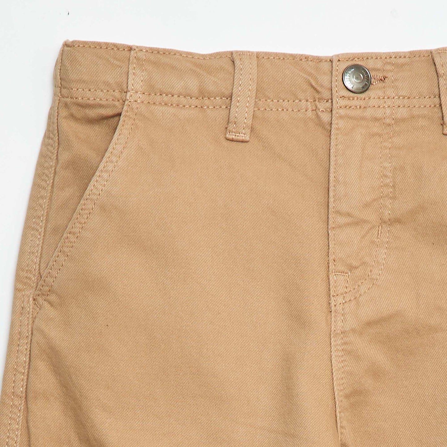 Pantalón multipoches liso BEIGE