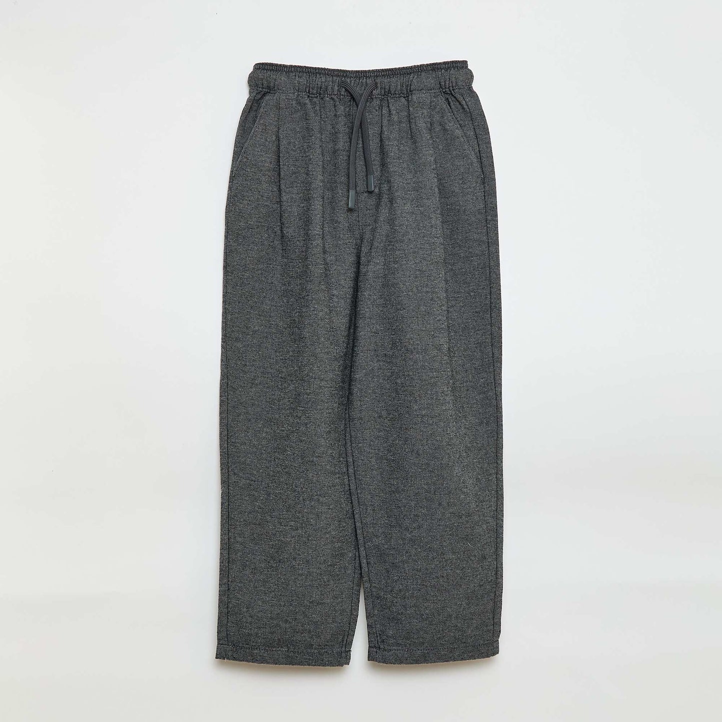 Pantalón corte jogger de franela GRIS