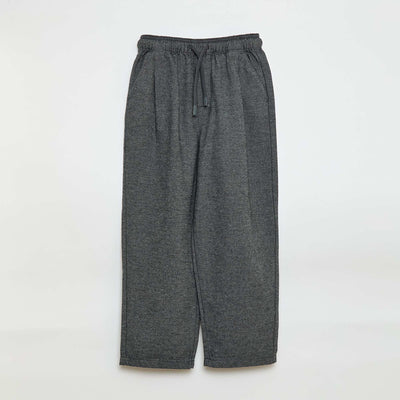 Pantalón corte jogger de franela GRIS