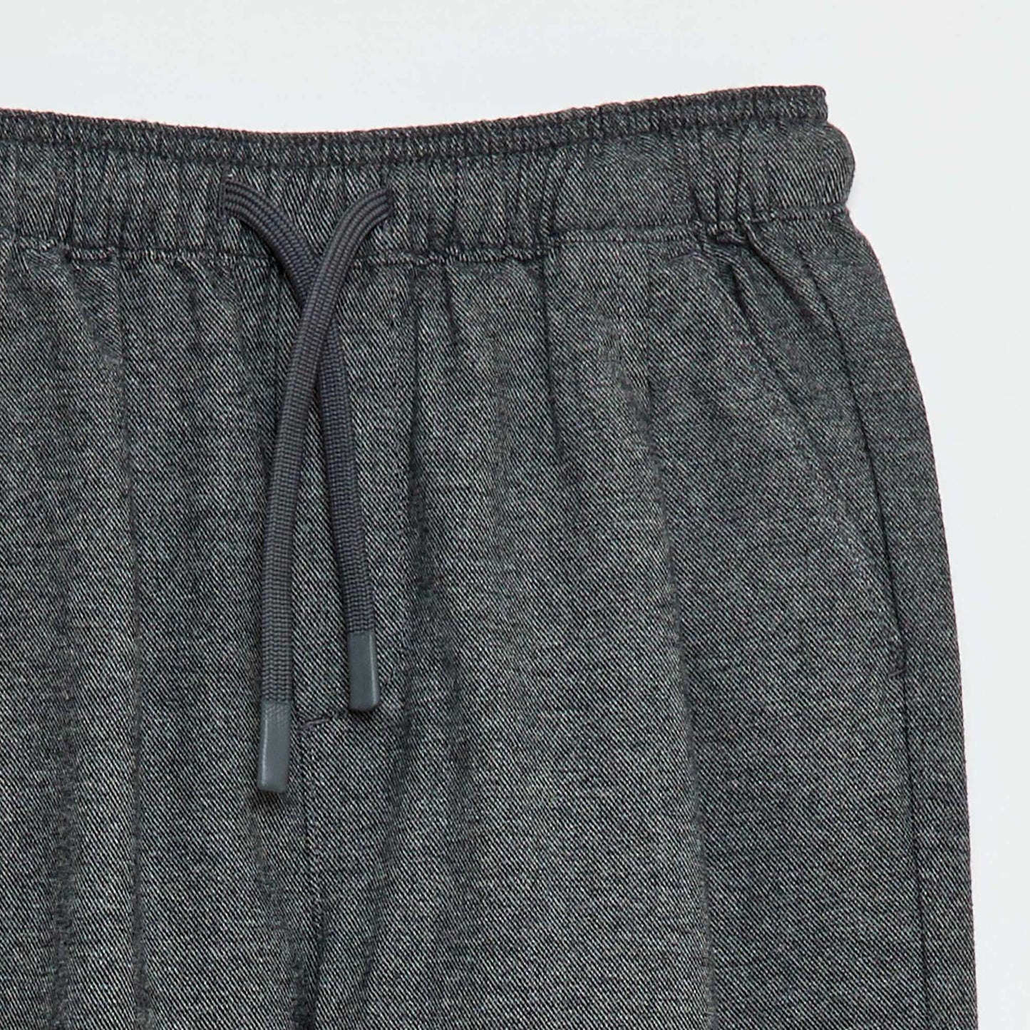 Pantalón corte jogger de franela GRIS