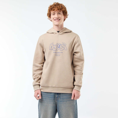 Buzo de felpa con estampado BEIGE