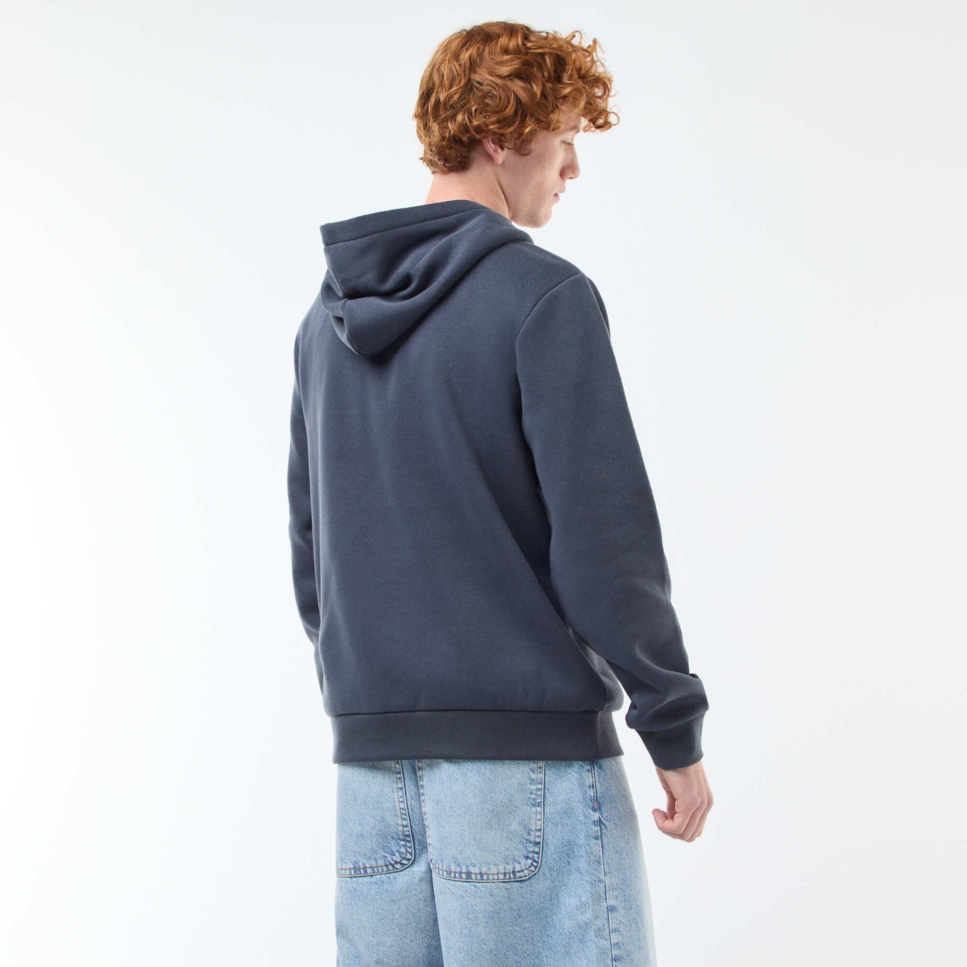 Buzo de felpa con estampado AZUL