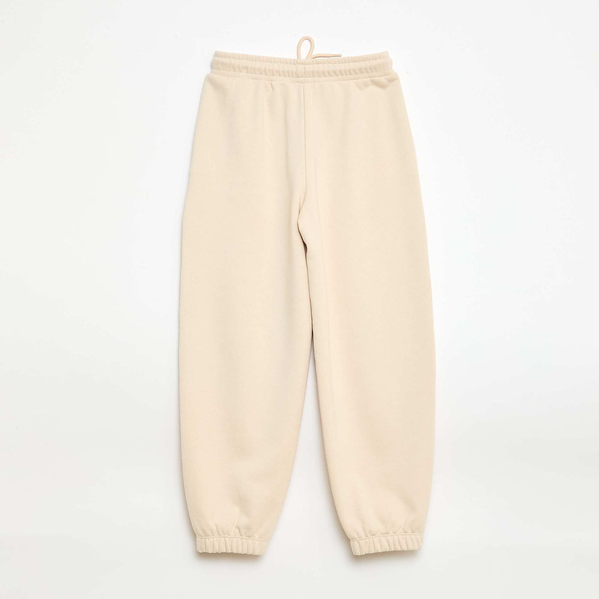 Pantalón de chándal bimateria BEIGE