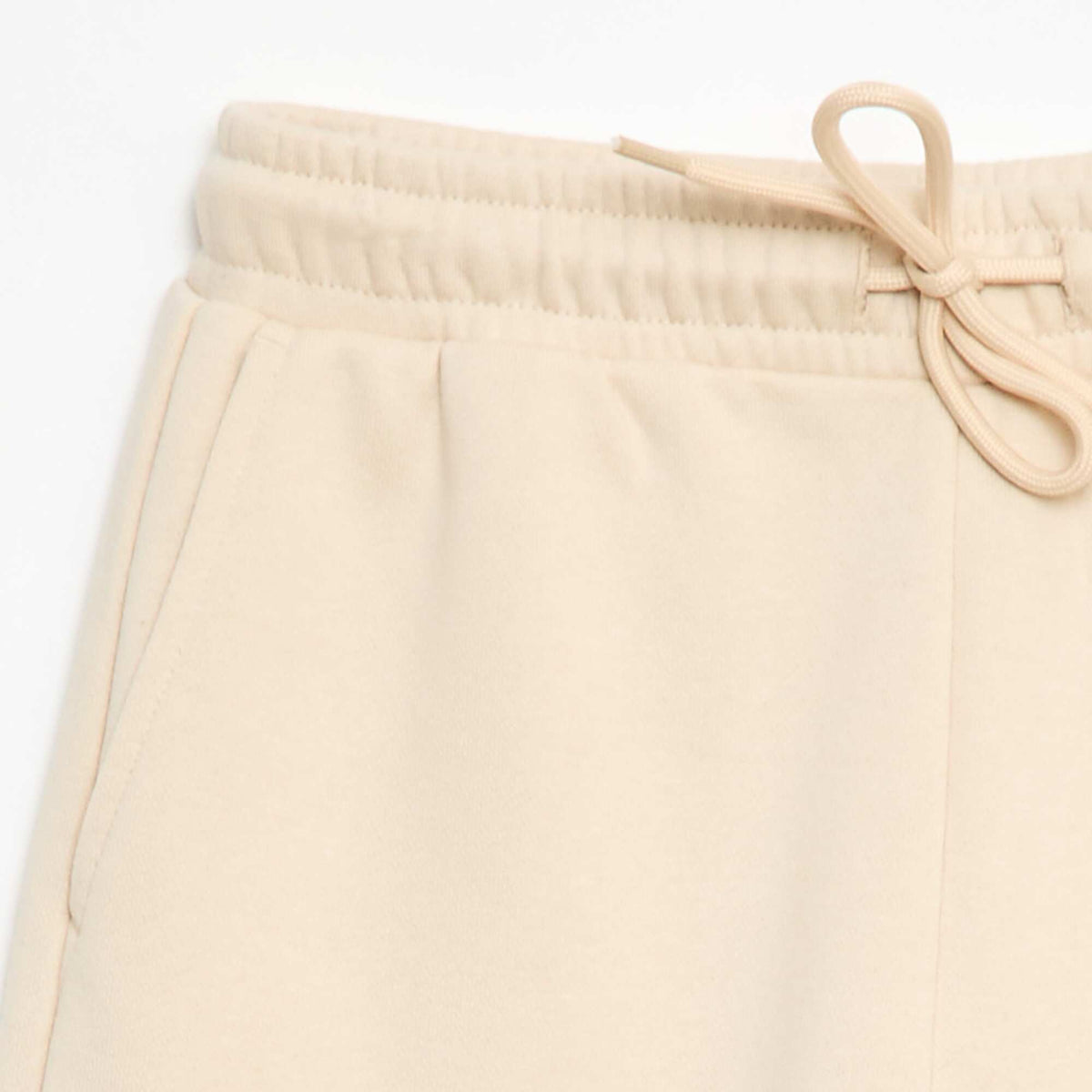 Pantalón de chándal bimateria BEIGE