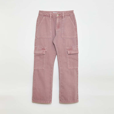 Pantalón jean multibolsillos PURPURA