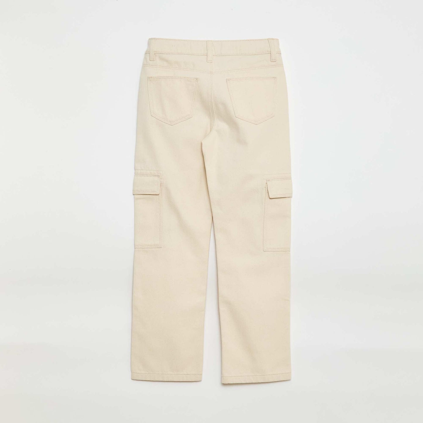 Pantalón jean multibolsillos BLANCO