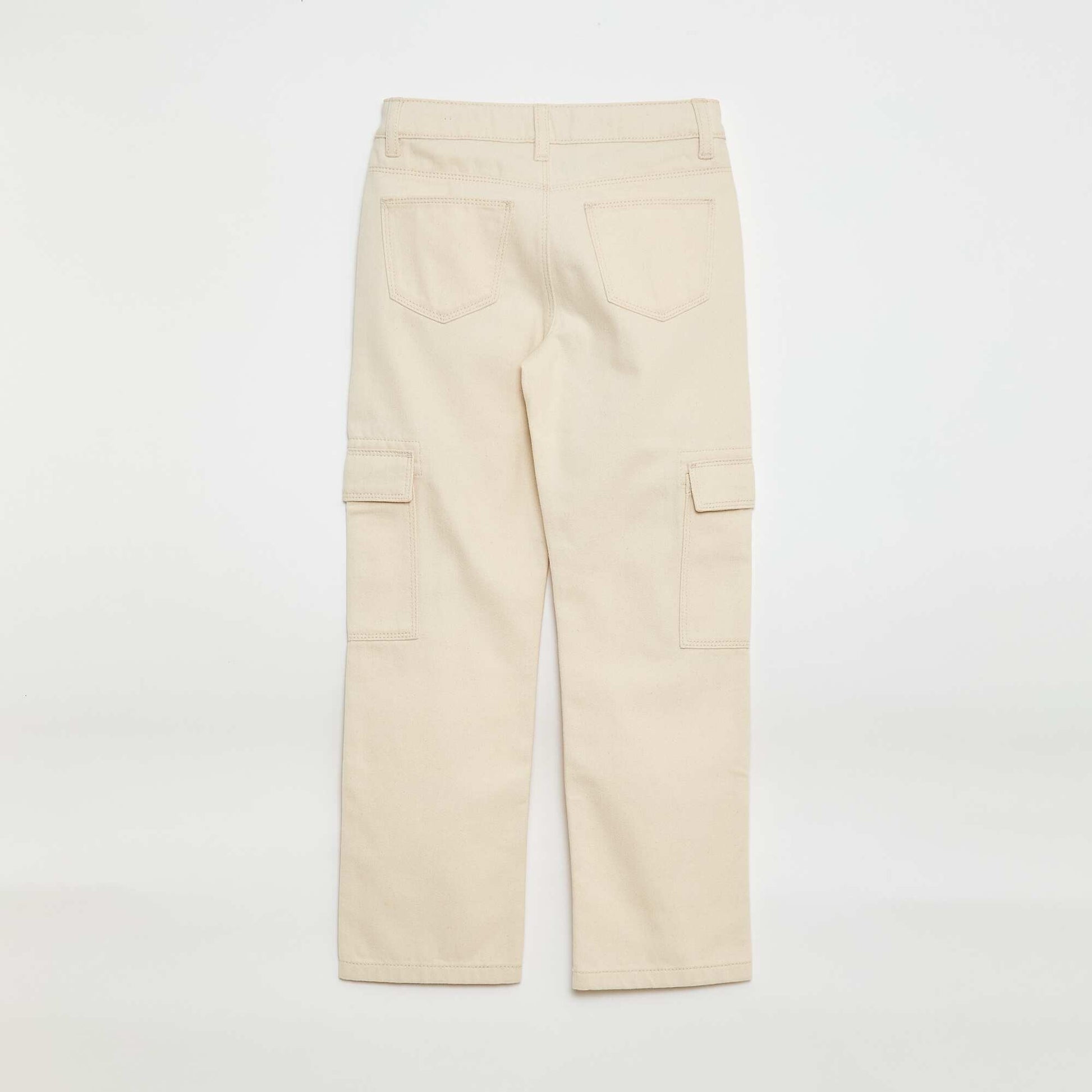 Pantalón jean multibolsillos BLANCO