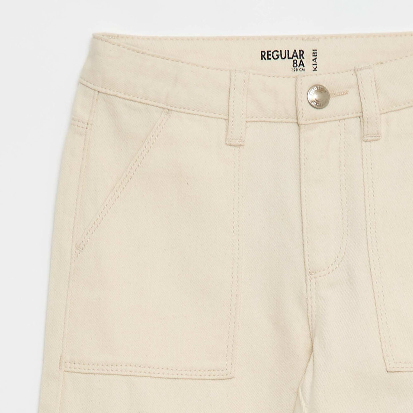 Pantalón jean multibolsillos BLANCO
