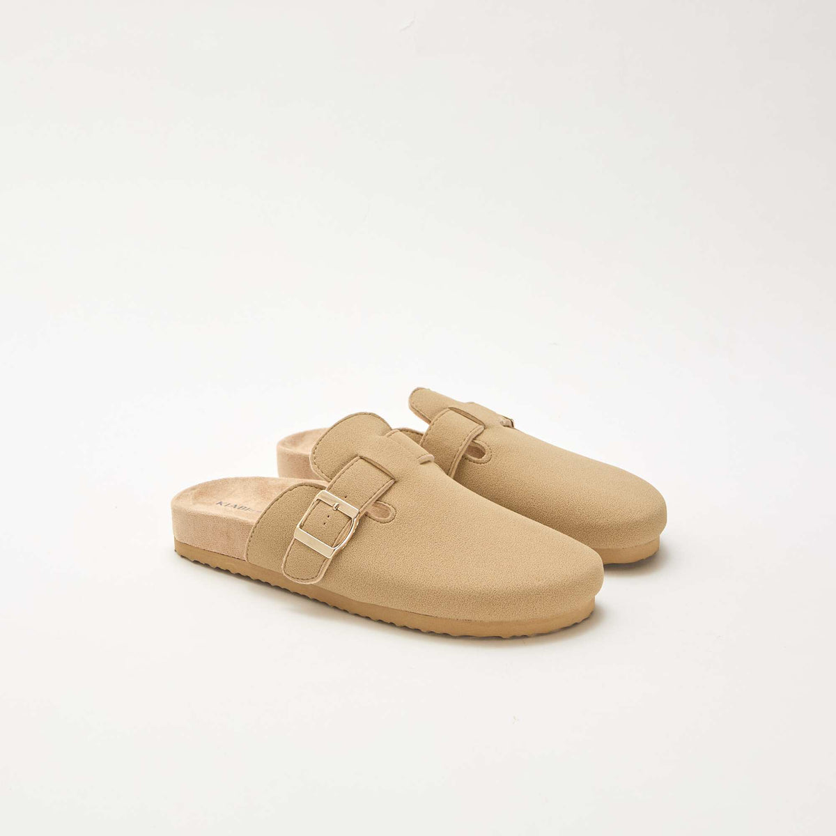 Zapatillas tipo zueco MARRON